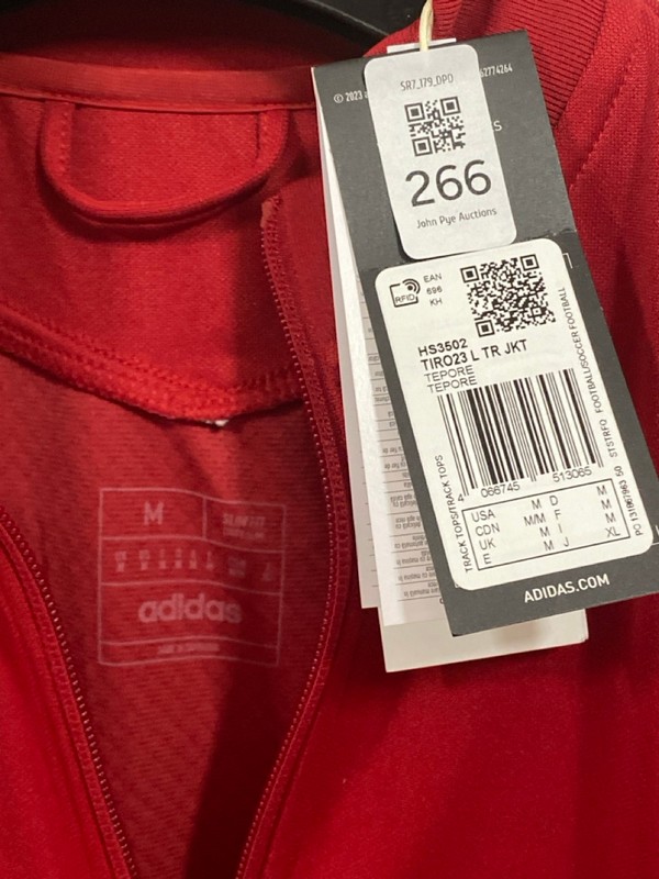 Lot 266  
            Nottingham SR7 – Delivery Only 

                
ADIDAS TIRO 23 RED TRACKSUIT TOP SIZE: M