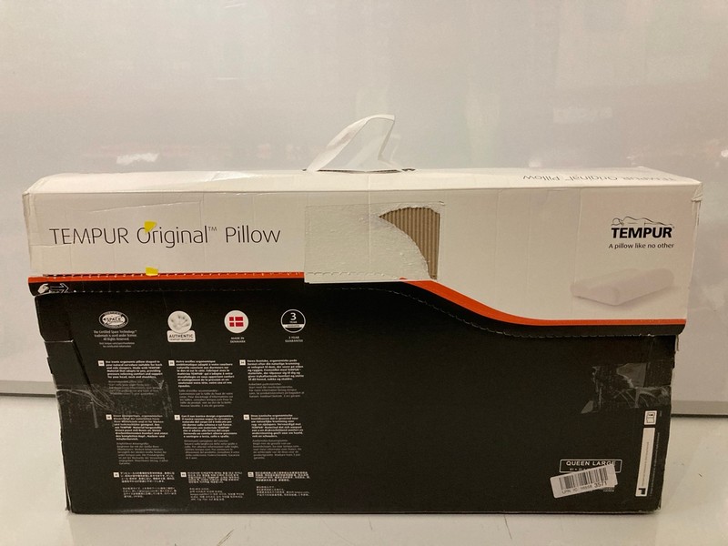 Lot 32  
            Nottingham SR7 – Delivery Only 

                
TEMPUR ORIGINAL QUEEN LARGE PILLOW