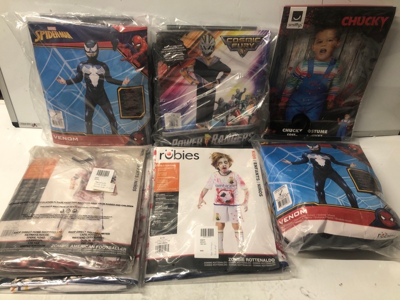 Lot 348  
            Nottingham SR7 – Delivery Only 

                
QTY OF KIDS FANCY DRESS COSTUMES INC VENOM AND POWER RANGERS