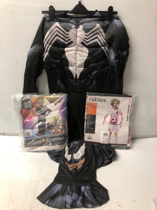 Lot 348  
            Nottingham SR7 – Delivery Only 

                
QTY OF KIDS FANCY DRESS COSTUMES INC VENOM AND POWER RANGERS - Image 2