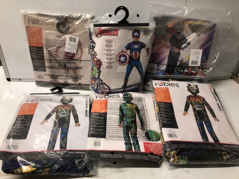 Lot 349  
            Nottingham SR7 – Delivery Only 

                
QTY OF KIDS FANCY DRESS COSTUMES INC ZOMBIE