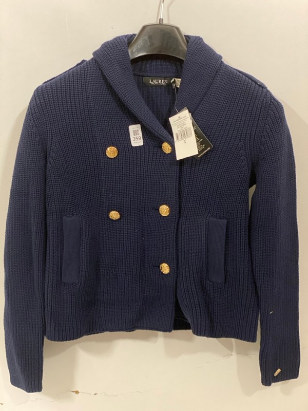 Lot 359  
            Nottingham SR7 – Delivery Only 

                
RALPH LAUREN NAVY SWEATER SIZE: S - Image 4