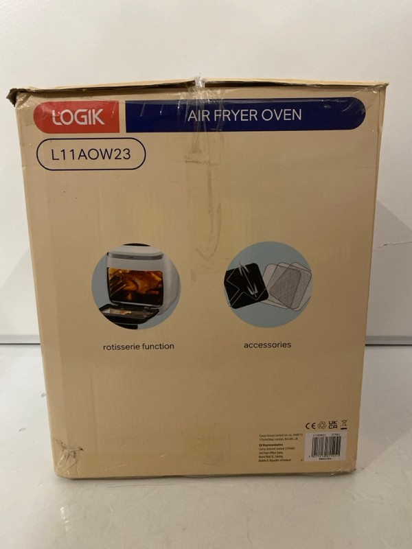Lot 388  
            Nottingham SR7 – Delivery Only 

                
LOGIK AIR FRYER OVEN MODEL:L11AOW23