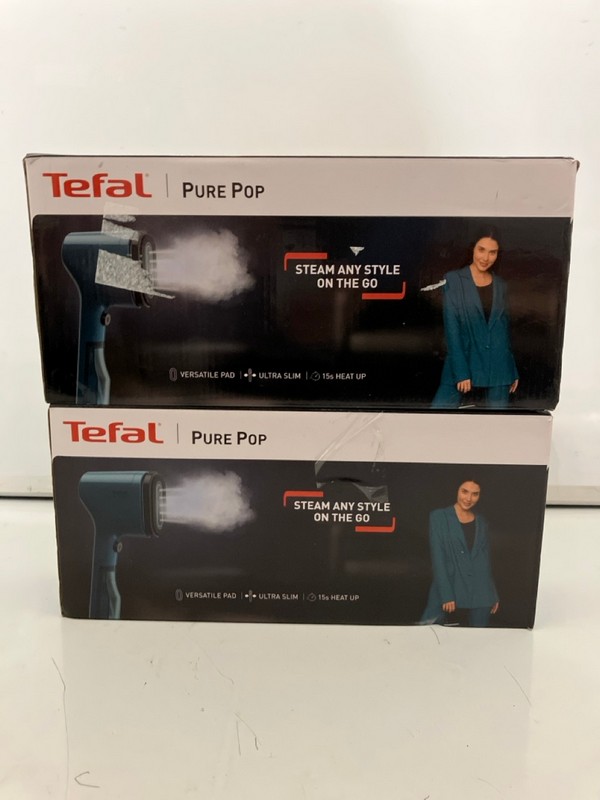 Lot 403  
            Nottingham SR7 – Delivery Only 

                
2 X TEFAL PURE POP GARMENT STEAMERS