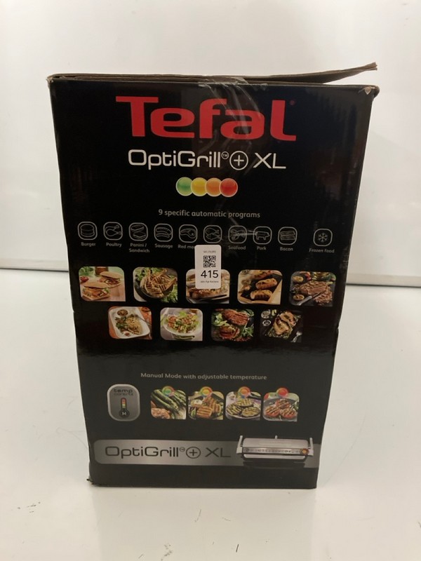 Lot 415  
            Nottingham SR7 – Delivery Only 

                
TEFAL OPTIGRILL XL GRILL - Image 4