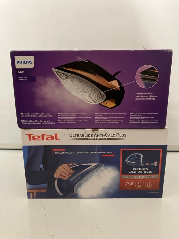 Lot 419  
            Nottingham SR7 – Delivery Only 

                
2 X IRONS INC PHILIPS AZUR 7000 SERIES STEAM IRON