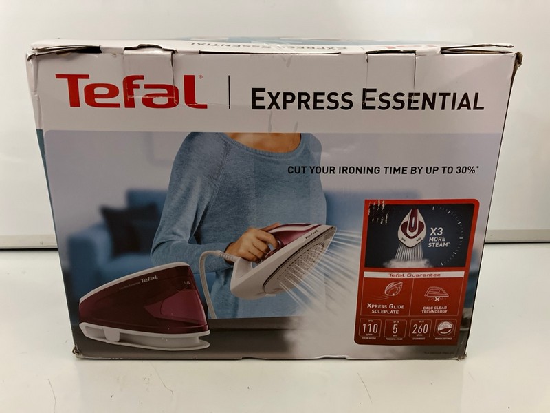 Lot 422  
            Nottingham SR7 – Delivery Only 

                
TEFAL EXPRESS ESSENTIAL STEAM IRON