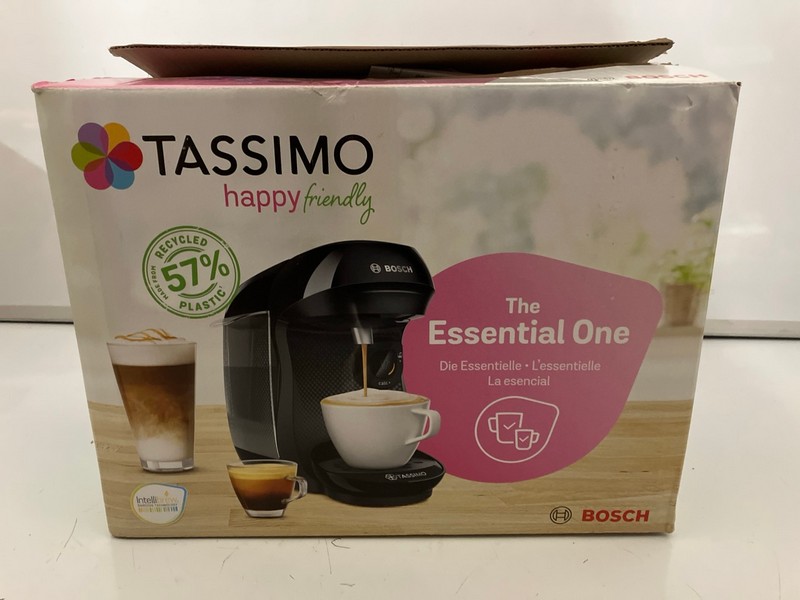 Lot 426  
            Nottingham SR7 – Delivery Only 

                
BOSCH TASSIMO HAPPY FRIENDLY THE ESSENTIAL ONE COFFEE MACHINE