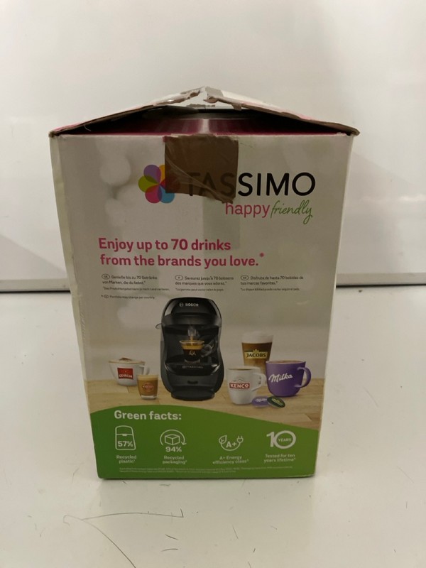 Lot 426  
            Nottingham SR7 – Delivery Only 

                
BOSCH TASSIMO HAPPY FRIENDLY THE ESSENTIAL ONE COFFEE MACHINE - Image 3