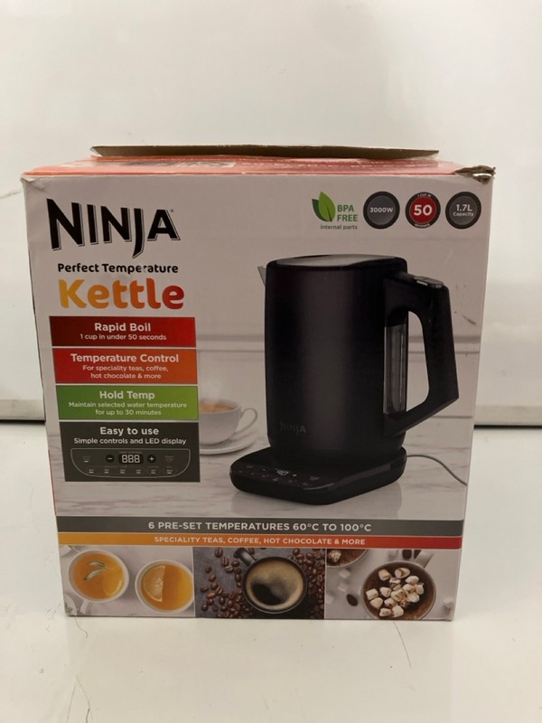 Lot 431  
            Nottingham SR7 – Delivery Only 

                
NINJA 1.7L PERFECT TEMP KETTLE