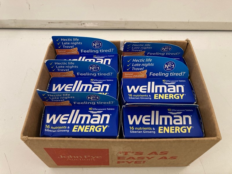 Lot 445  
            Nottingham SR7 – Delivery Only 

                
QTY OF WELLMAN ENERGY ORANGE FLAVOUR EFFERVESCENT TABLETS - Image 4