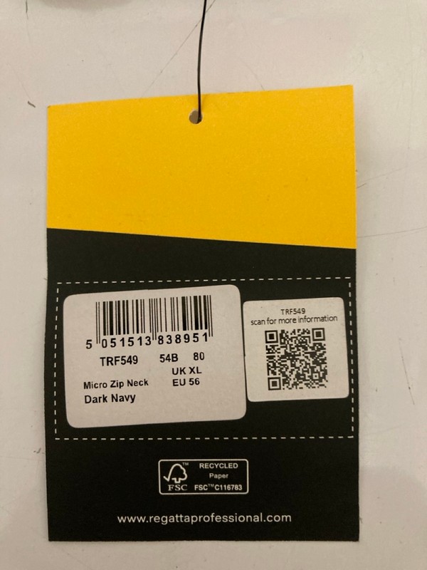 Lot 465  
            Nottingham SR7 – Delivery Only 

                
REGATTA PROFESSIONAL MICRO ZIP NECK JUMPER SIZE: XL - Image 4