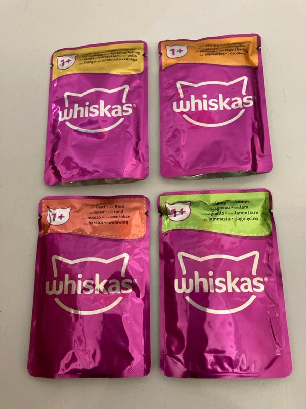 Lot 469  
            Nottingham SR7 – Delivery Only 

                
WHISKAS CAT FOOD 84 POUCHES BBE: 28/12/26