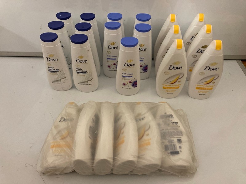 Lot 471  
            Nottingham SR7 – Delivery Only 

                
QTY OF DOVE ITEMS INC DEEPLY NOURISHING BODY WASH