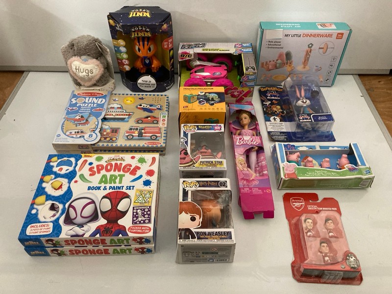 Lot 475  
            Nottingham SR7 – Delivery Only 

                
QTY OF KIDS TOYS INC PEPPA PIG PEPPA'S FAMILY