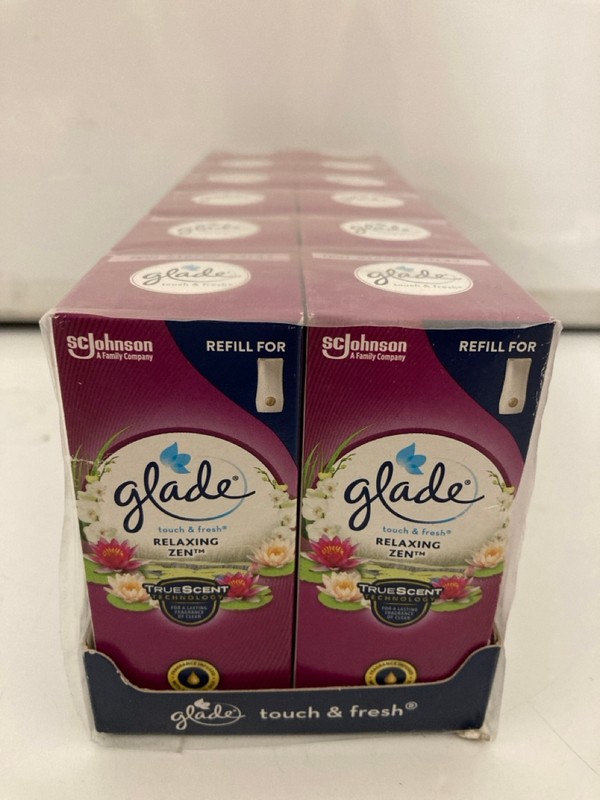 Lot 477  
            Nottingham SR7 – Delivery Only 

                
QTY OF GLADE TOUCH & FRESH REFILLS RELAXING ZEN