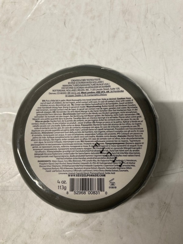 Lot 515  
            Nottingham SR7 – Delivery Only 

                
QTY OF REUZEL HOLLANDS FINEST POMADE EXTREME HOLD HAIR WAX 113G