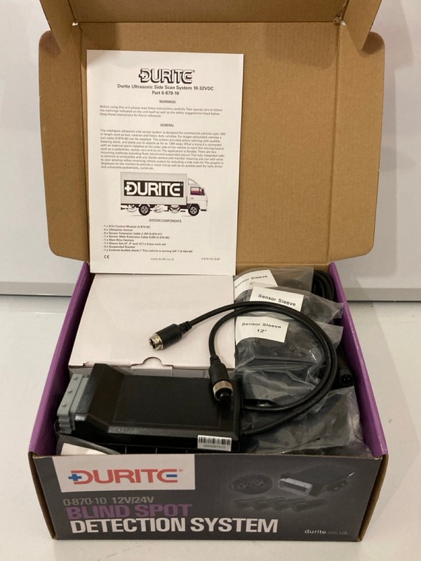 Lot 53  
            Nottingham SR7 – Delivery Only 

                
DURITE 0-870-10 BLIND SPOT DETECTION SYSTEM WITH LEFT TURN SPEAKER 12/24V ORIGINA...