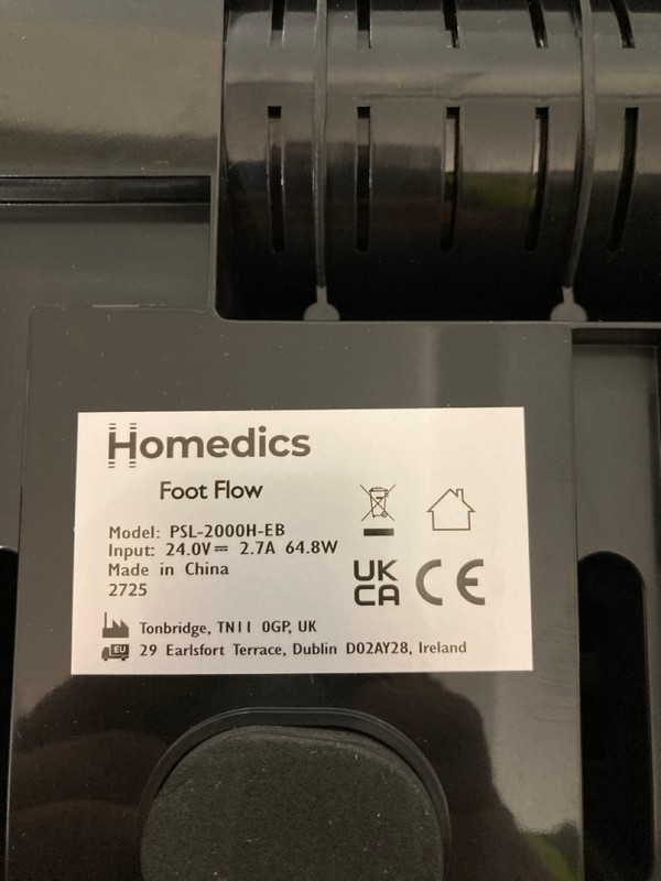 Lot 57  
            Nottingham SR7 – Delivery Only 

                
HOMEDICS FOOT FLOW FOOT MASSAGER