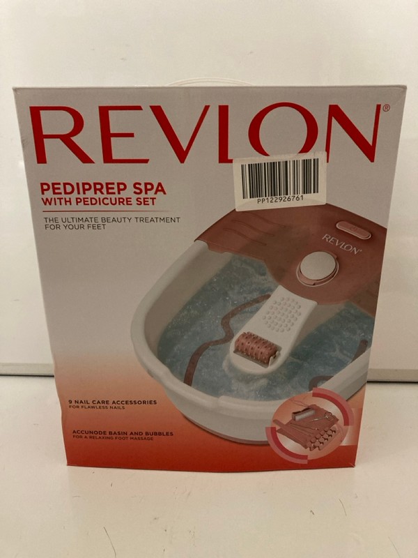 Lot 87  
            Nottingham SR7 – Delivery Only 

                
REVLON PEDIPREP SPA WITH PEDICURE SET