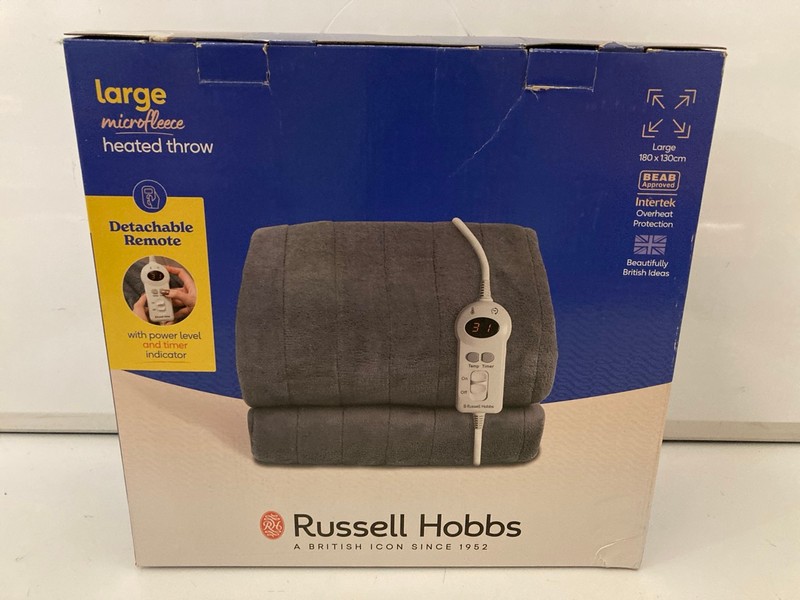 Lot 89  
            Nottingham SR7 – Delivery Only 

                
RUSSELL HOBBS LARGE MICROFLEECE HEATED THROW