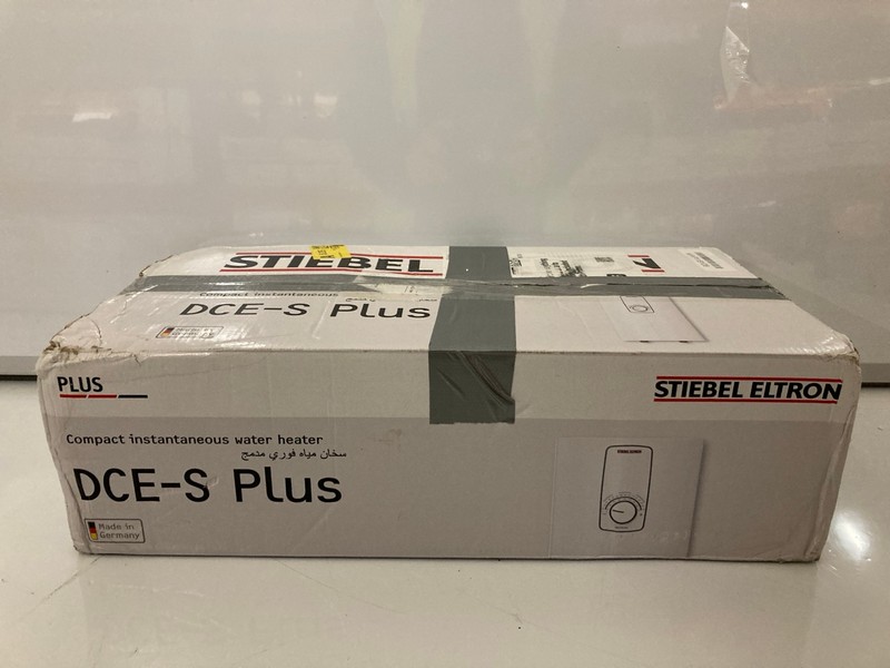 Lot 8  
            Nottingham SR7 – Delivery Only 

                
STIEBEL ELTRON DCE-S PLUS COMPACT INSTANTANEOUS WATER HEATER ORIGINAL RRP £466.86