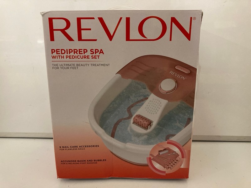 Lot 94  
            Nottingham SR7 – Delivery Only 

                
REVLON PEDIPREP SPA WITH PEDICURE SET