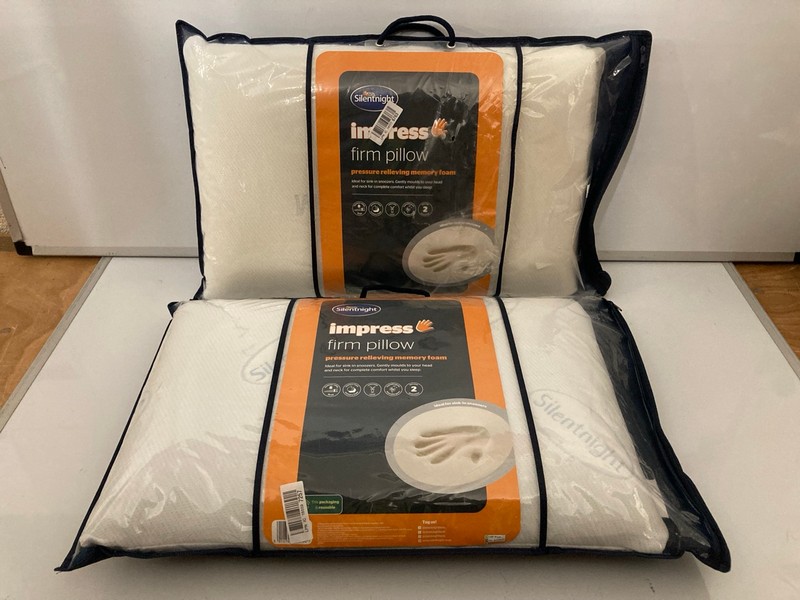 Lot 96  
            Nottingham SR7 – Delivery Only 

                
2 X SILENTNIGHT IMPRESS FIRM PILLOWS