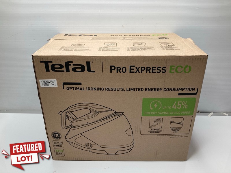 Lot 10  
            Nottingham SR9 - Delivery Only 

                
TEFAL PRO EXPRESS ECO STEAM GENERATOR IRON