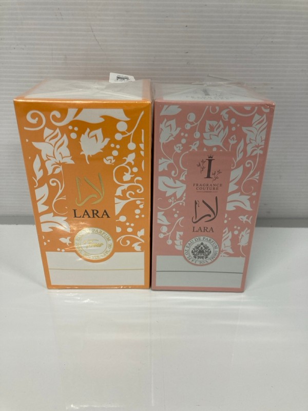 Lot 137  
            Nottingham SR9 - Delivery Only 

                
2 X BEAUTY PRODUCTS INC LARA PERFUME