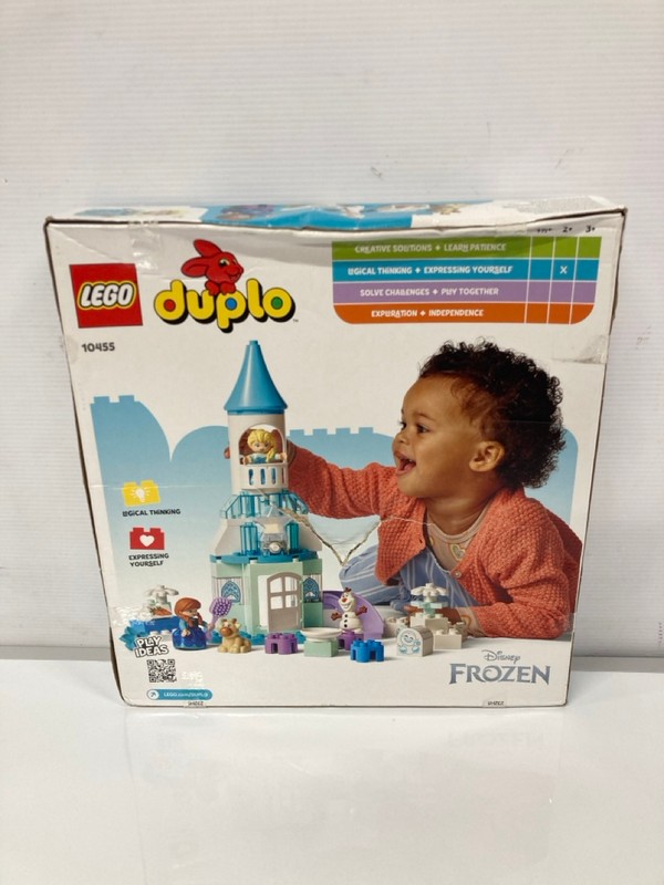 Lot 140  
            Nottingham SR9 - Delivery Only 

                
LEGO DUPLO FROZEN ANNA AND ELSA'S FROZEN CASTLE PARTY SET