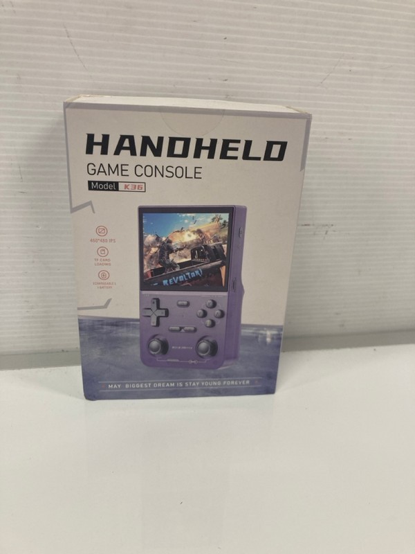 Lot 15  
            Nottingham SR9 - Delivery Only 

                
HANDHELD GAME CONSOLE MODEL: K36