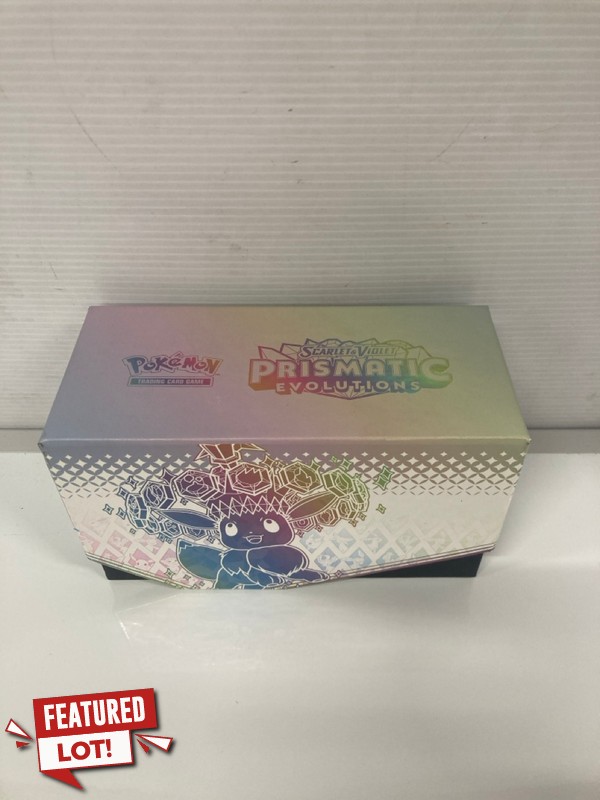 Lot 18  
            Nottingham SR9 - Delivery Only 

                
POKEMON PRISMATIC EVOLUTIONS TRADING CARDS