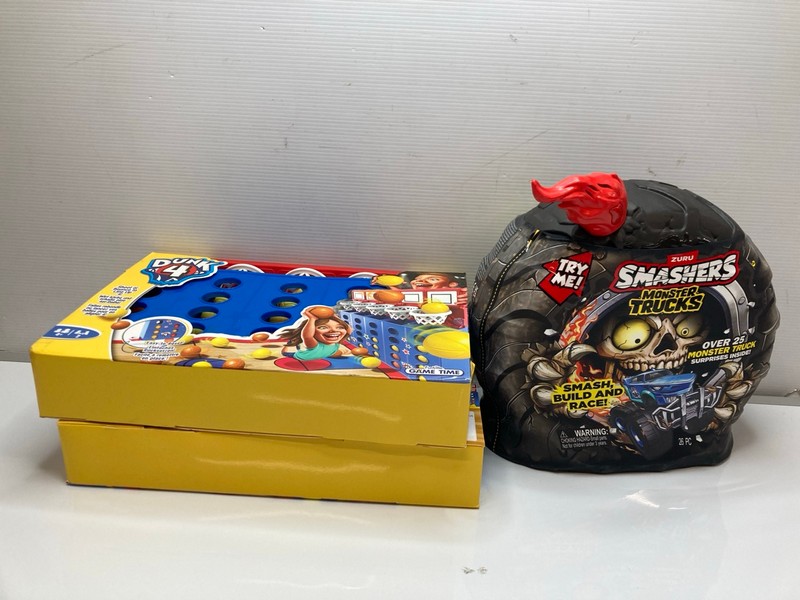 Lot 202  
            Nottingham SR9 - Delivery Only 

                
3 X KIDS TOYS INC ZURU SMASHERS MONSTER TRUCKS