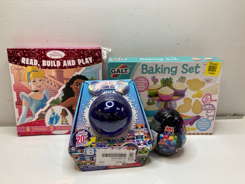 Lot 212  
            Nottingham SR9 - Delivery Only 

                
4 X KIDS TOYS INC DISNEY PRINCESS READ, BUILD AND PLAY