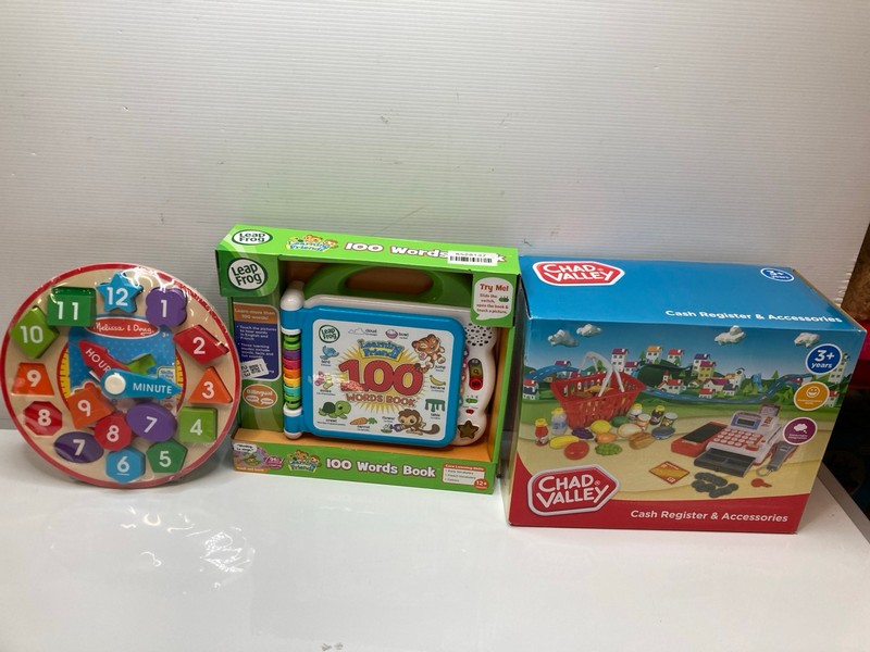Lot 213  
            Nottingham SR9 - Delivery Only 

                
3 X KIDS TOYS INC LEAPFROG 100 WORDS BOOK