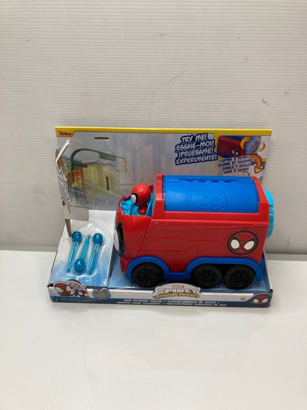 Lot 216  
            Nottingham SR9 - Delivery Only 

                
MARVEL SPIDEY AMAZING FRIENDS WEB SPINNING HAULER