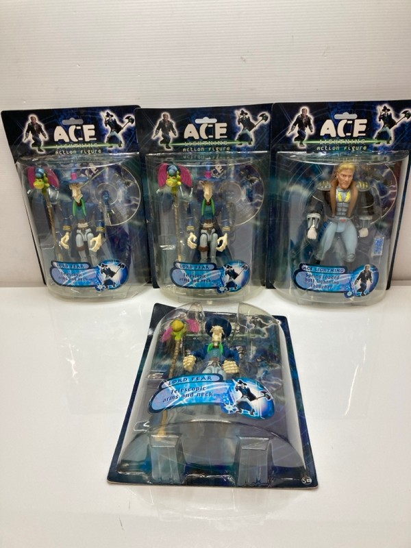 Lot 217  
            Nottingham SR9 - Delivery Only 

                
4 X ACE LIGHTNING ACTION FIGURES INC LORD FEAR