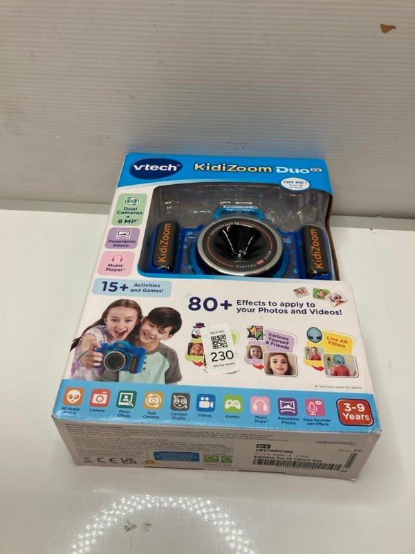 Lot 230  
            Nottingham SR9 - Delivery Only 

                
VTECH KIDIZOOM DUO DIGITAL CAMERA