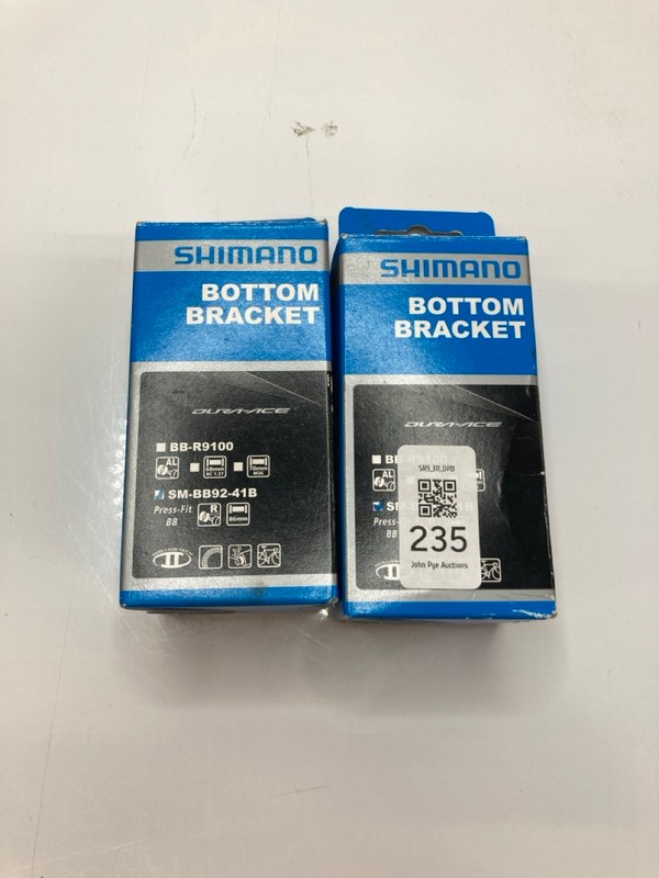 Lot 235  
            Nottingham SR9 - Delivery Only 

                
2 X SHIMANO BICYCLE BOTTOM BRACKETS