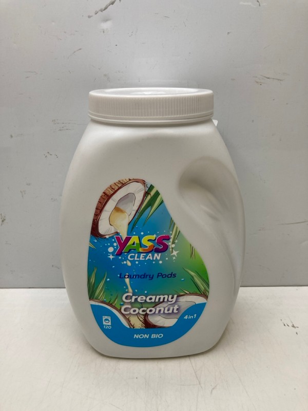 Lot 275  
            Nottingham SR9 - Delivery Only 

                
YASS CLEAN CREAMY COCONUT LAUNDRY PODS