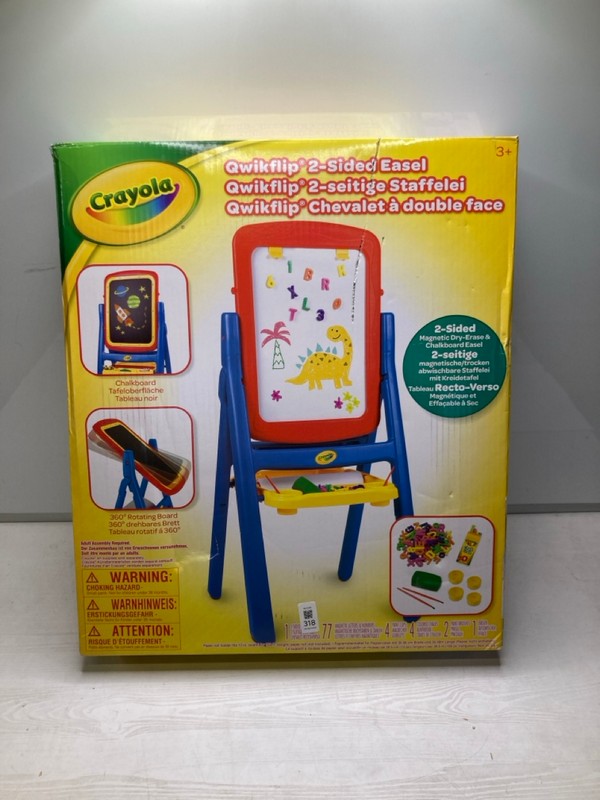 Lot 318  
            Nottingham SR9 - Delivery Only 

                
CRAYOLA QWIKFLIP 2 SIDED EASEL