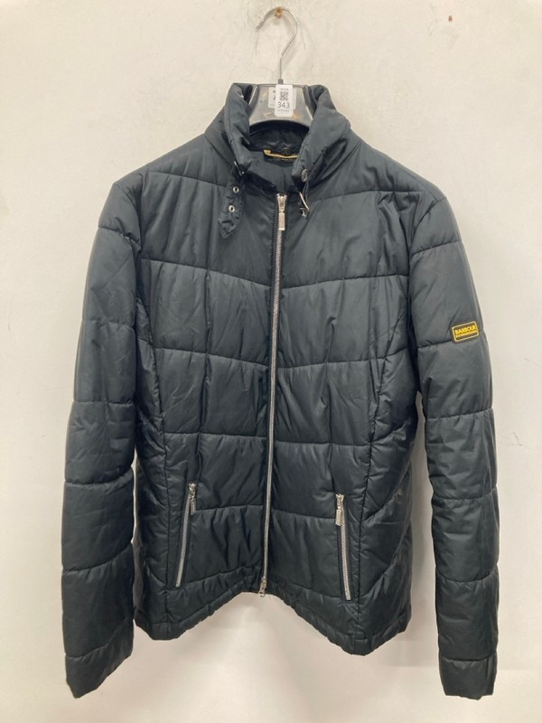 Lot 343  
            Nottingham SR9 - Delivery Only 

                
WOMENS BARBOUR BLACK PARKA JACKET UK SIZE 14