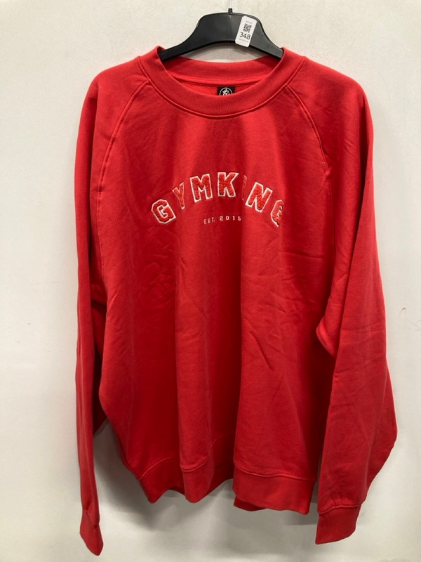 Lot 348  
            Nottingham SR9 - Delivery Only 

                
WOMENS GYM KING RED SHADOW OVERSIZED CREWNECK UK SIZE 14