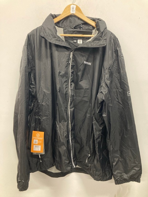 Lot 383  
            Nottingham SR9 - Delivery Only 

                
REGATTA BLACK WATERPROOF WINDBREAKER JACKET UK SIZE 5XL