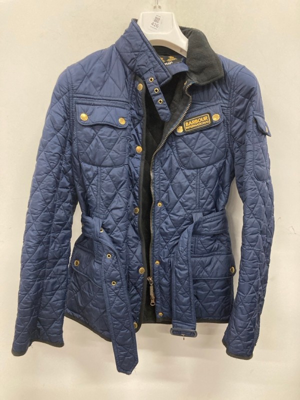 Lot 426  
            Nottingham SR9 - Delivery Only 

                
WOMENS BARBOUR BLUE JACKET UK SIZE 10