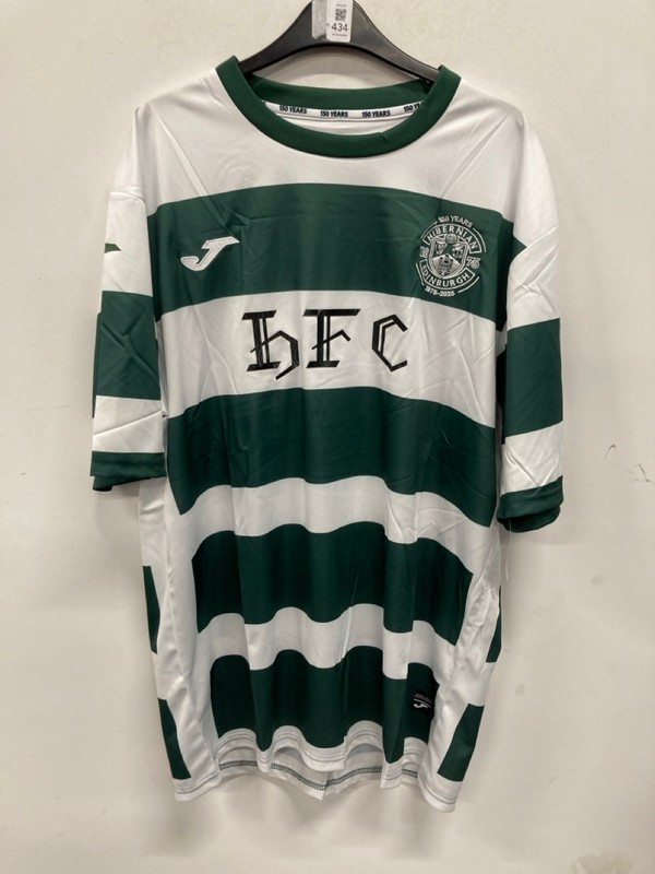 Lot 434  
            Nottingham SR9 - Delivery Only 

                
JOMA HIBERNIAN FC 2025/26 150TH ANNIVERSARY JERSEY UK SIZE 3XL