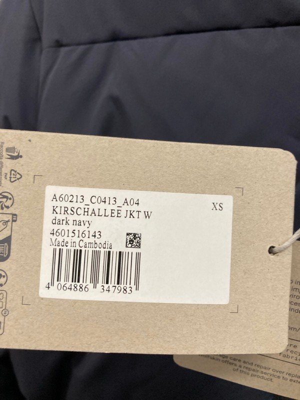 Lot 452  
            Nottingham SR9 - Delivery Only 

                
JACK WOLFSKIN WOMENS KIRSCHALLEE NAVY JACKET UK SIZE XS - Image 2