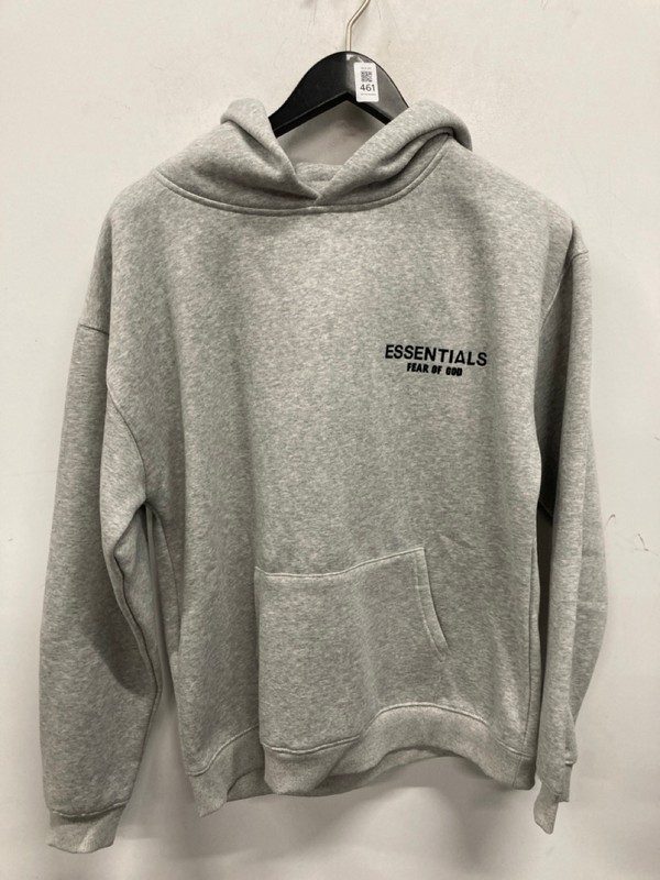 Lot 461  
            Nottingham SR9 - Delivery Only 

                
ESSENTIALS GREY LOGO PULLOVER HOODIE UK SIZE S - Image 4