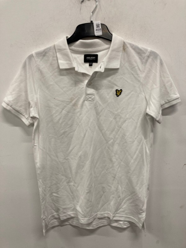 Lot 468  
            Nottingham SR9 - Delivery Only 

                
JUNIOR LYLE & SCOTT WHITE LOGO POLO SHIRT UK SIZE 12-13 YEARS - Image 4